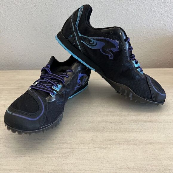 PUMA Women’s Sz 6.5 Black RUNNING TFX DISTANCE V4 Shoes NIB - Picture 4 of 15